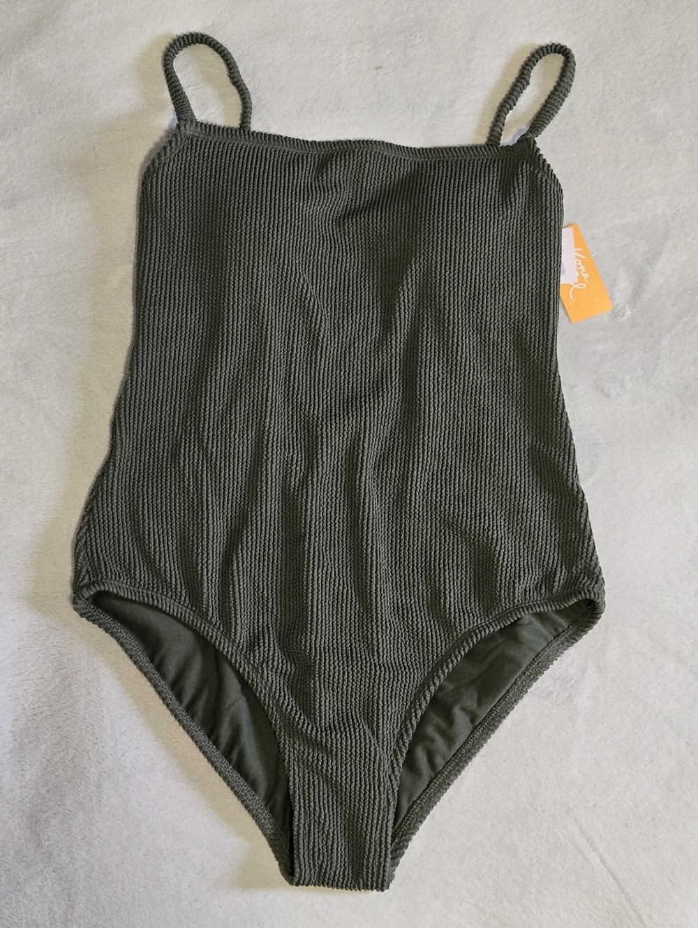 NWT - Kona Sol Women Full Lining, One Piece Swimsuit, Olive Green- Size XL(16)